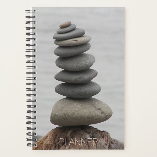 Beach Rock Cairn Foto Planner (Voorkant)