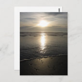 Beach rocks en een Sunset Briefkaart (Voorkant / Achterkant)