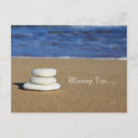Beach Rocks missen je Briefkaart