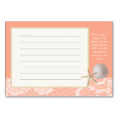 Beach Romance Perzik Recept Kaart (Voorkant)