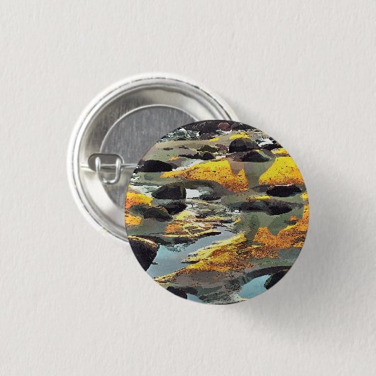 BEACH RONDE BUTTON 3,2 CM (Voorkant /achterkant)