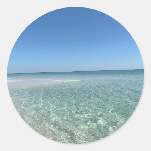 Beach Ronde Sticker (Voorkant)