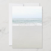 Beach Roos Tropische Zeeen Rehearings Dinner Kaart (Achterkant)