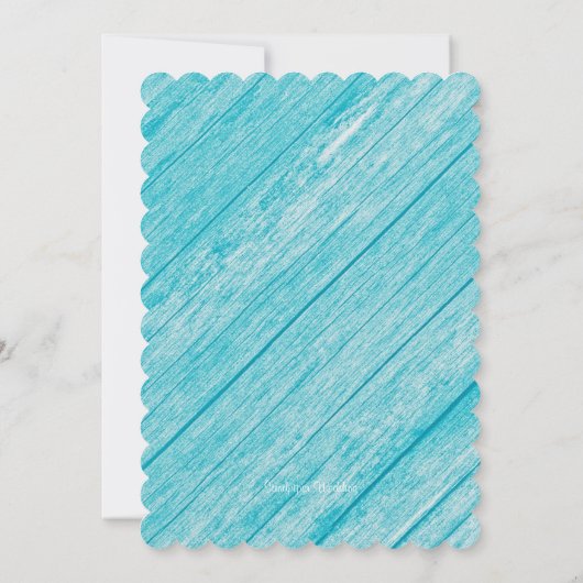 Beach Roos Vow Renewal Ceremony Kaart (Achterkant)