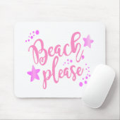 Beach, roze muismat (Met muis)
