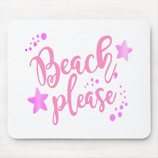 Beach, roze muismat (Voorkant)
