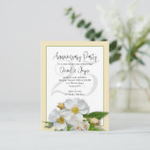 Beach Rozen Jubileum Party Invitation Briefkaart (Staand voorkant)