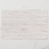 Beach Rozen Wood Wedding Invitding Budget Paper Flyer (Achterkant)