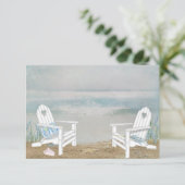 Beach RSVP Kaartje (Staand voorkant)