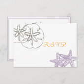 Beach RSVP-uitnodigingen RSVP Kaartje (Voorkant / Achterkant)