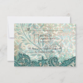 Beach RSVP Wedding Reply Kaart Dolphins