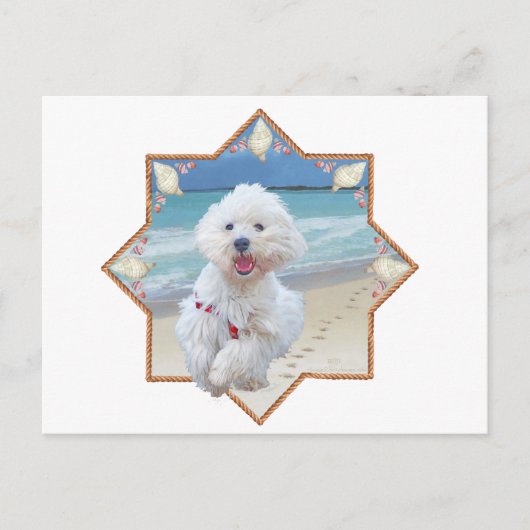 Beach run briefkaart (Voorkant)