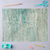 Beach Rustic Wood Ocean Blue Crackle-ontkoppeling Tissuepapier (Craft)