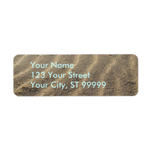 Beach Sand Adresetiketten Etiket