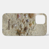 Beach Sand and Sea Shells Voeg Jouw naam toe Case-Mate iPhone Case (Achterkant (horizontaal))