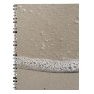 Beach Sand and Zee schuimen Notitieboek