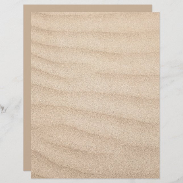 Beach Sand Background Scrapbooking Paper (Voorkant / Achterkant)
