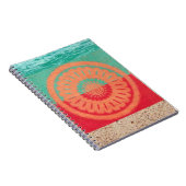 Beach Sand, Beach Towel, Ocean Notitieboek (Rechterzijde)