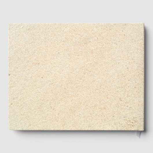 Beach Sand Castle Bruiloft Gastenboek (Achterkant)