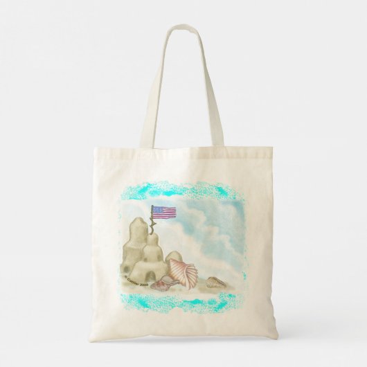 Beach Sand Castle Tote Bag (Achterkant)