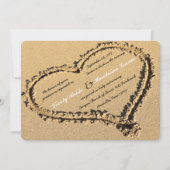 Beach Sand Christelijk Cross Weddenschap Kaart (Voorkant)