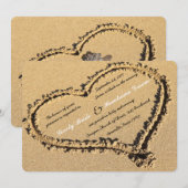 Beach Sand Christelijk Cross Weddenschap Kaart (Voorkant / Achterkant)