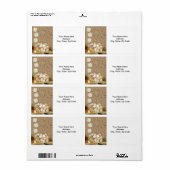 Beach Sand Clams Labels (Full Sheet)