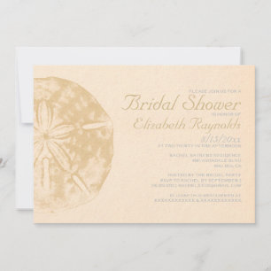  beach sand dollar bridal Shower-uitnodiging Kaart