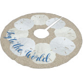 Beach Sand Dollars Aangepast kerstGezegde Kerstboom Rok (Gekanteld)