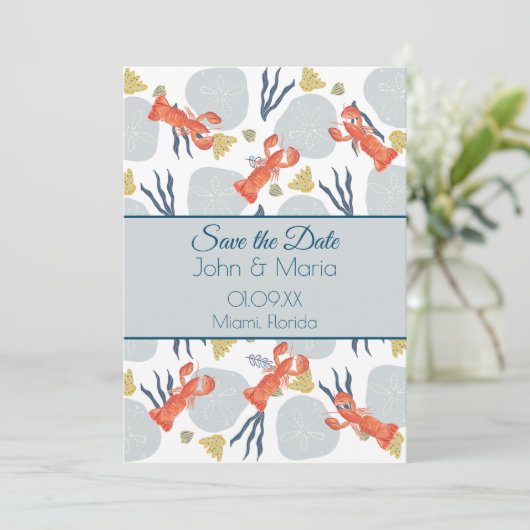 Beach Sand Dollars Botanisch Kaart (Staand voorkant)