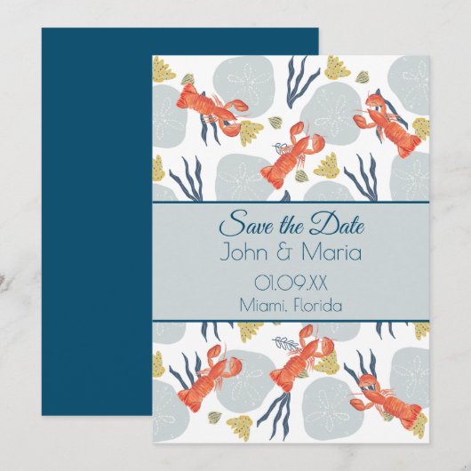 Beach Sand Dollars Botanisch Kaart (Voorkant / Achterkant)