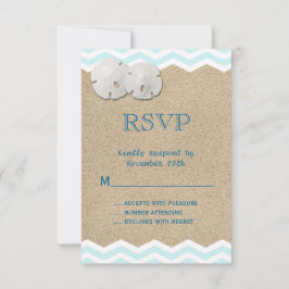 Beach Sand Dollars RSVP Kaartje