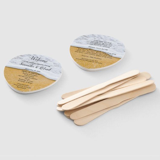 Beach Sand Double Sided Fan Program Kit Handwaaier (Niet-gemonteerd)