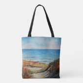 Beach Sand Dunes en Ocean Painting | CANVAS TAS (Achterkant)