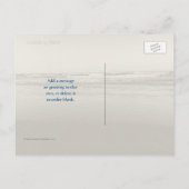 Beach Sand Dunes Peace Scripting Blank Briefkaarte Aankondigingskaart (Achterkant)