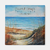 Beach Sand Dunes Vacation House Magnet (Voorkant)