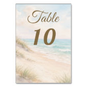 Beach sand dunes watercolor kaart (Achterkant)