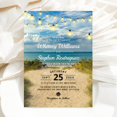 Beach Sand Dunes Wedding Kaart
