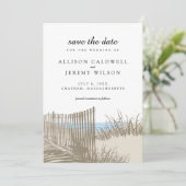 Beach Sand Dunes Wedding Save the Date (Staand voorkant)