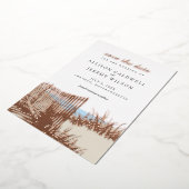 Beach Sand Dunes Wedding Save the Date Folie Uitnodiging (Gedraaid)