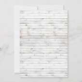 Beach Sand Elegant Tropical Modern Wedding Kaart (Achterkant)