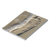 Beach Sand Footprint Notitieblok (Linkerzijde)