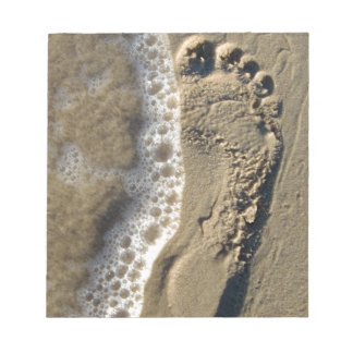 Beach Sand Footprint Notitieblok
