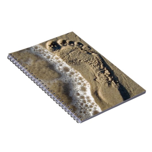 Beach Sand Footprint Notitieboek (Rechterzijde)