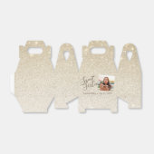 Beach Sand Glitter Sweet 16 Birthday Foto Bedankdoosjes (Uitgevouwen)