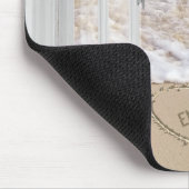 Beach Sand Heart met open venster Muismat (Hoek)