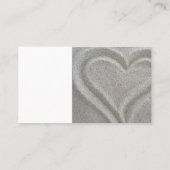 Beach Sand Heart Table Place Card Plaatskaartje (Achterkant)