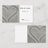 Beach Sand Heart Table Place Card Plaatskaartje (Voorkant / Achterkant)