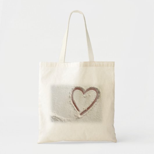 Beach Sand Heart Tote Bag (Voorkant)