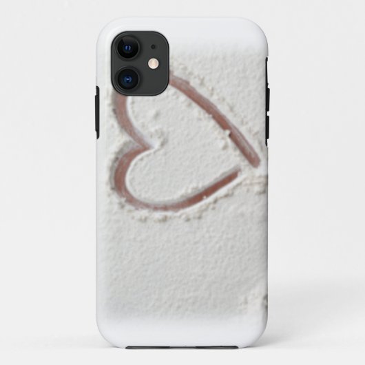 Beach Sand Heart Valentijn Case-Mate iPhone Case (Achterkant)